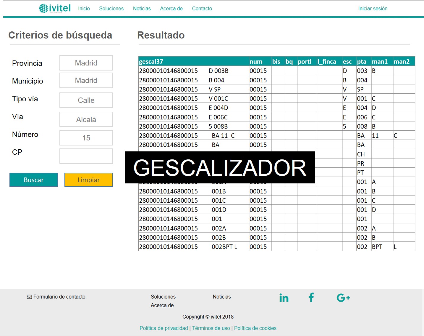 Codificador GESCAL